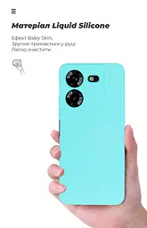 Чехол ArmorStandart ICON для Tecno Pova 5 4G с крышкой камеры Light Blue (ARM68921) - мініатюра 7