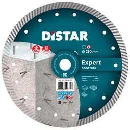 Алмазний диск по бетону Distar Turbo Expert 230x2,6x12x22,23 мм
