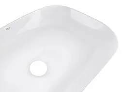 Комплект Qtap Robin: Раковина накладна прямокутна 600x390x150 мм White + Донний клапан PU02 (QT13112143PWN47297) - мініатюра 5