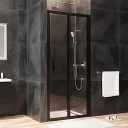 Душові двері AM.PM Gem 90x195 прозоре скло black matt W90UG-090-1F-195BT - мініатюра 3
