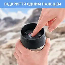 Термочашка Tefal Travel Mug Classic Twist 360 мл блакитна (N2024510) - мініатюра 8