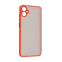 Чехол-панель-накладка для Samsung Galaxy A05 (A055), Frosted Matte, красный, противоударный чехол с защитой всего корпуса, термополиуретан TPU + поликарбонат PC, ArmorStandart (ARM71798)