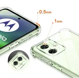 Чохол до мобільного телефона BeCover Anti-Shock Motorola Moto G35 Clear (712779)