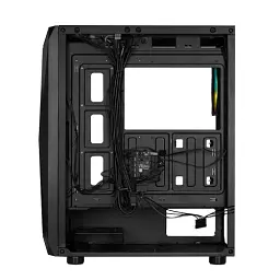 Корпус 2E Gaming Aruba (G3313B) Black без БЖ Mid Tower для ATX / Micro ATX / Mini ITX 1xUSB 3.0 / 2xUSB 2.0 макс. CPU - 165 мм / VGA - 330 мм 5x120 ARGB бічна панель із загартованого скла (2E-G3313B) - мініатюра 3