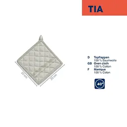 Прихватка KELA Tia, димчато-зелений, 20x20 см - мініатюра 3