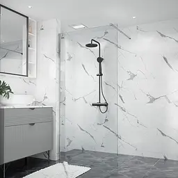 Душова кабіна Domospa by Ravak Walk In domospa-100 Transparent, профіль полірований алюміній RKUC500018 - мініатюра 3