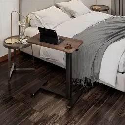 Приставний комп'ютерний стіл OfficePro ODM270DW Dark Wood/Black [148333] - мініатюра 2
