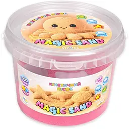 Кінетичний пісок Strateg Magic Sand у відрі 31195 500 г Рожевий shop (4823136501687)