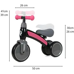 Біговел дитячий Qplay Sweetie Pink (B-401SweetiePink) - мініатюра 4