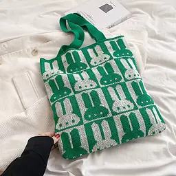 Сумочка Кролик, 31x29 см, 2 довгі ручки, FG230704004 (В асортименті) - мініатюра 3