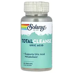 Здоровье мочевыводящих путей Total Cleanse Uric Acid 60 капсул Solaray vit0005941