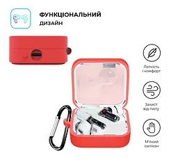 Силіконовий чохол для навушників Nothing Ear (2), Hang Case, червоний, ультратонкий захисний кейс товщиною 2 мм, захист від подряпин, пилу та ударів, компактний, з карабіном для кріплення, ArmorStandart (ARM75398) - мініатюра 2