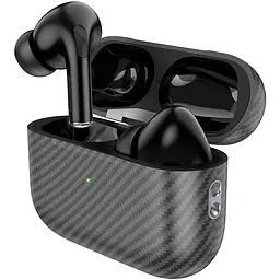 Bluetooth Стерео Гарнітура Hoco EW47 Plus, TWS, carbon version, BT5.3, 35mAh, 300mAh, 7h, Чорний