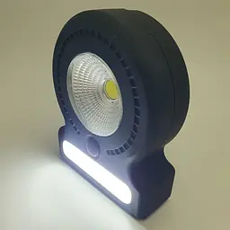 Ліхтар кемпінговий 3 режими COB, 8SMD(white), 5SMD(red) магніт та гак для підвіски 3хАА лампа 11см UKC 037-A чорний - мініатюра 6