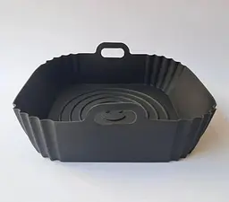 Силіконова форма для випікання та аерогрилю (мультипечі) 22,5×22,5×5,5 см форма для випікання екологічна для кухні зручна - мініатюра 4