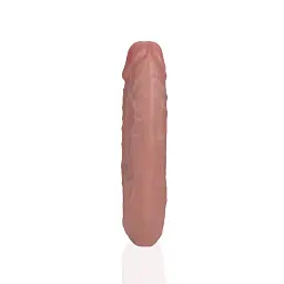 Двосторонній фалоімітатор RealRock Double Dildo 5”, 12.7 см (тілесний) - мініатюра 3