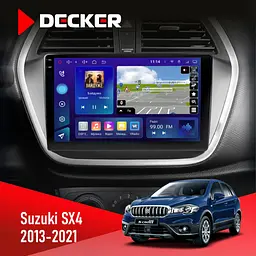 Штатна магнітола Suzuki SX4 2013-2021 Decker D9-009 4x64, DSP, 4G, 2k Decker (НФ-00008425)