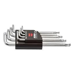 Набір ключів Wurth Zebra Г-подібних Torx з кулькою ТХ9-40 8шт(071537100)