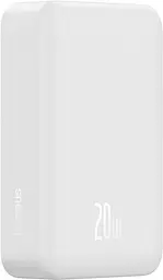 Портативний акумулятор Baseus Magnetic Mini Wireless Fast Charge 20W 20000mAh white (PPCX150002) - мініатюра 3