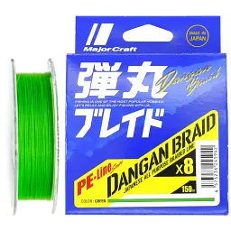 Шнур Major Craft Dangan Braid X8 150m (салат.) 0.8 16lb/6.9kg