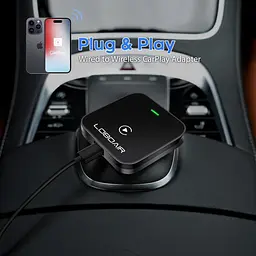 Бездротовий адаптер CarPlay, 2024 Автоматичний адаптер CarPlay перетворює дротове з'єднання на бездротовий - мініатюра 2