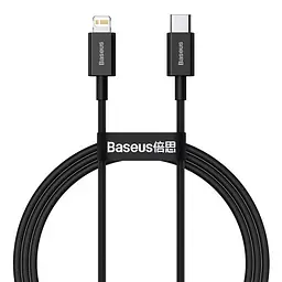 PD кабель Baseus Superior Series Fast Charging Data Cable Type-C to iP PD 20W 1m чорний CATLYS-A01