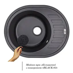 Кухонна мийка Lidz 620x500/200 BLA-03 (LIDZBLA03620500200) - мініатюра 2