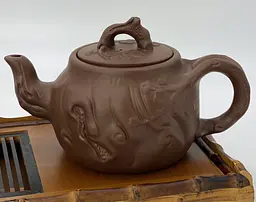 Чайник глиняний 600 мл Старе дерево (світлий)