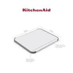 Дошка для нарізання KitchenAid Universal, двостороння, 20,3 х 25,3 х 1 см (KEG701NOSMGA) - мініатюра 3