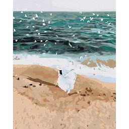 Картина за номерами "Фігура на узбережжі" Lana Musienko BS37562, 40x50 см