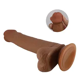 Фалоімітатор з мошонкою PRETTY LOVE TALLEN 8.7(220mm) Sliding Skin Series TPR, Suction base PRETTY LOVE BW-008117LP 102656 - мініатюра 3