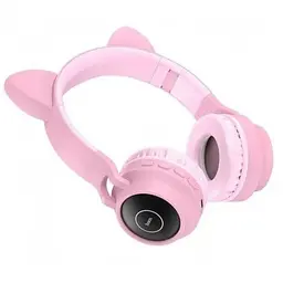 Навушники світлодіодні котячі вуха Cat Ear Hoco W27 Bluetooth 6931474718464 - мініатюра 3