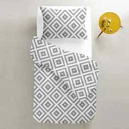 Комплект постільної білизни Cosas підлітковий ORNAMENT 155 x 215 см (OrnamentGrey_White_155) - мініатюра 2