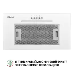 Витяжка повновбудована PERFELLI BI 5256 WH 700 LED - мініатюра 5