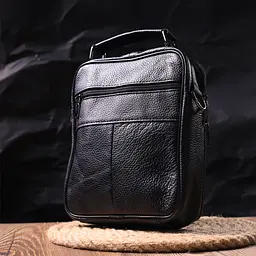 Шкіряна чоловіча сумка Vintage 20х24х5 см sum0023559 - мініатюра 8