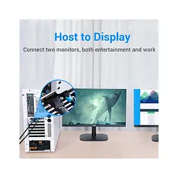 Перехідник HDMI F to DVI M 24+1pin black Vention (AILB0) - мініатюра 3