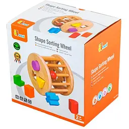 Дерев'яний сортер Viga Toys Циліндр із фігурами (54123) - мініатюра 3