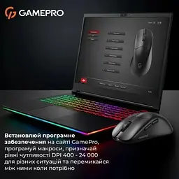 Мишка GamePro Genesis Avenger Wireless/Bluetooth/USB Black (GM096B) - мініатюра 5