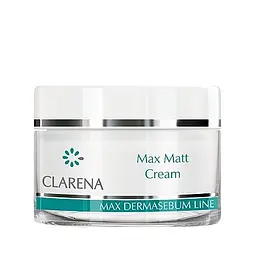 Крем легкий матуючий денний для жирної і змішаної шкіри Clarena Max Matt Cream 50 мл - мініатюра 1