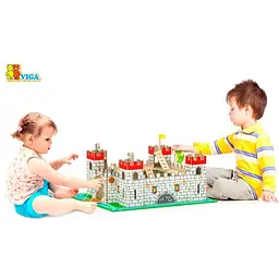 Ігровий набір Viga Toys Іграшковий замок дерев'яний (50310) - мініатюра 3