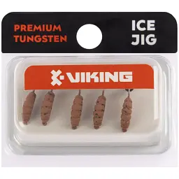 Мормишка вольфрамова Viking Fishing Shrimp+bead 0.95g 9mm Rum+V (5шт) - мініатюра 2