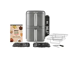 Мультипіч (аерофритюрниця) Ninja Double Stack XL 2-Level Hot Air Fryer with Smart Cook System SL451EU - мініатюра 6