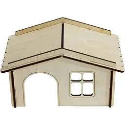 Будинок для гризунів Lucky Pet №103 бежевий 19.5x12x11 см - мініатюра 2