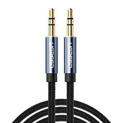 Аудіо кабель Ugreen AV112 3.5 мм Male to 3.5 мм Male Cable золотистий Plated Metal with Braid 1.5 м (10686) - мініатюра 3