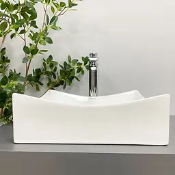 Умивальник VBI Viareggio S white накладний VBI-016200, Білий - мініатюра 3