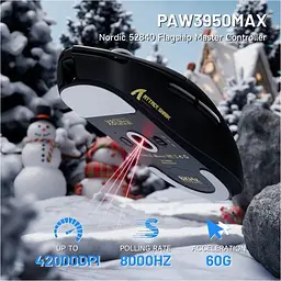 Миша Attack Shark X8 Ultra Wireless Black (AS-6972792471846-B) [159864] - мініатюра 5