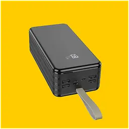 Портативний акумулятор BOROFONE DBT09 Large papacity four USB 60000mAh чорний - мініатюра 3