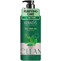 Шампунь Kerasys Real Nature Purifying Tea Tree Oil Shampoo for Oily Hair 400 мл