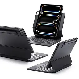 Чохол-клавіатура ESR Rebound Magnetic Keyboard Case 360 ​​US Layout-Black для iPad Pro 13" (2024) (6B0230101) - мініатюра 2