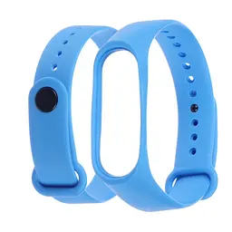 Ремінець силіконовий для Xiaomi Mi Band 3/4, 15 блакитний